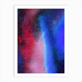 Synthwave neon space #4 - Nebula Art Print