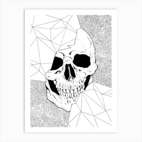 Skull With Triangles Art Print