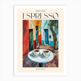 Bari Espresso Made In Italy 3 Poster Art Print