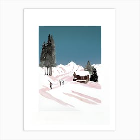 Winter In The Alps Art Print