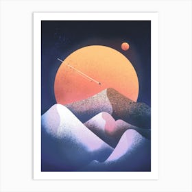 Blue Dunes Art Print