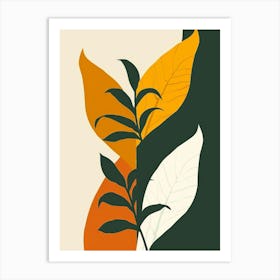 Abstract Leaves 60 Art Print