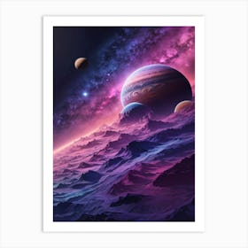 Planets In Space 5 Art Print