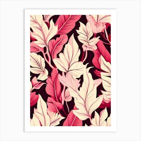 Seamless Floral Pattern 47 Art Print