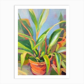 Maranta Impressionist Painting Art Print