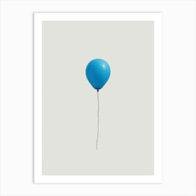 Blue Balloon Art Print