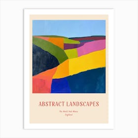 Colourful Abstract The North York Moors England 3 Poster Art Print