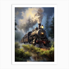 Train On The Tracks 5 Art Print