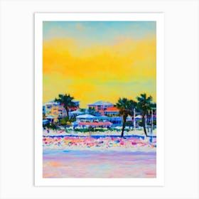 Clearwater Beach, Florida Bright Abstract Art Print
