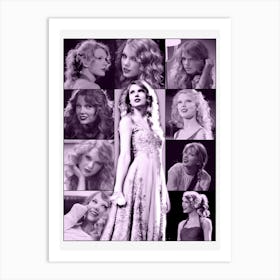 Taylor Swift Collage Art Print