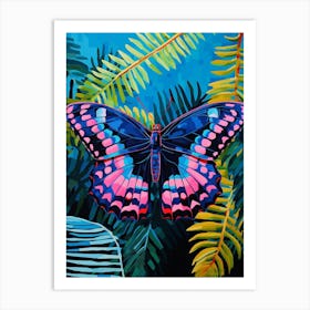 Pop Art Red Spotted Purple Butterfly  1 Art Print