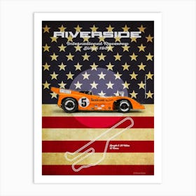 Riverside, McLaren, Denny Hulme Art Print