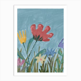 Flowers In The Meadow Art Print