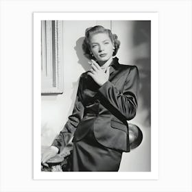 American Screen Star Lauren Bacall Art Print