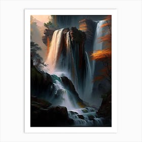 Huangguoshu Waterfall, China Nat Viga Style (1) Art Print