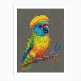 Rainbow Parrot 2 Art Print