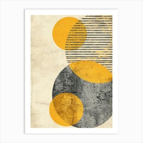 Abstract Circles Canvas Print 7 Art Print