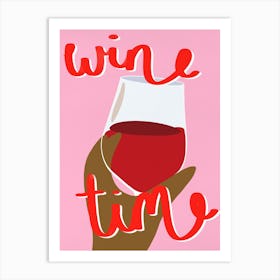 Wine Time Art Print