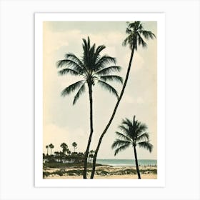 Ocean Beach San Diego California Vintage Art Print