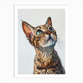 Egyptian Mau Cat Painting 2 Art Print