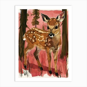 Fawn Illustration 5 Art Print