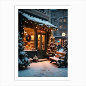 Christmas In The City 1 Art Print