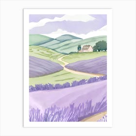 Lavender Field 5 Art Print