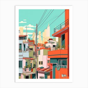 Vietnam 2 Travel Illustration Art Print