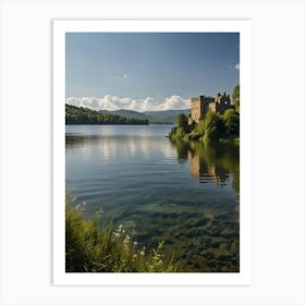 Loch Ryan Castle Art Print