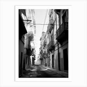 Gaeta, Italy, Black And White Photography 2 Art Print