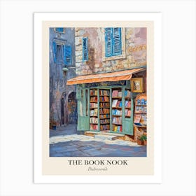 Dubrovnik Book Nook Bookshop 3 Poster Art Print
