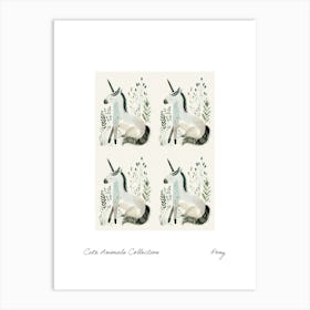 Cute Animals Collection Pony 1 Art Print