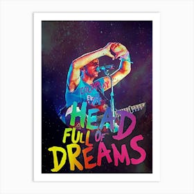 Chris Martin cold play music band 3 Art Print