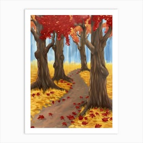 Autumn Path 9 Art Print