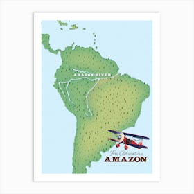 Amazon South American Art Print