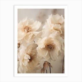 Boho Dried Flowers Peony 6 Art Print