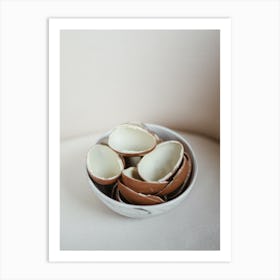 Egg Shells In A Bowl Art Print