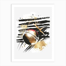 Cricket Ball Art Print