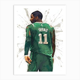 Kyrie Irving Boston Celtics Art Print