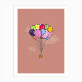 Balloons In The Sky Art Print