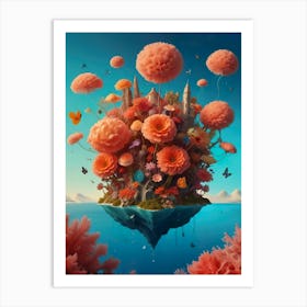 Island Of Flowers Art Print