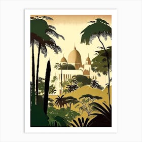 Zanzibar Tanzania Rousseau Inspired Tropical Destination Art Print