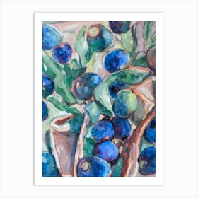 Damson Classic Fruit Art Print