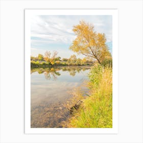 Autumn By The Lake Art Print