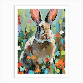 American Sable Rabbit Painting 4 Art Print