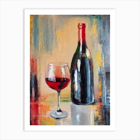 Sauvignon Blanc 1 Oil Painting Cocktail Poster Art Print