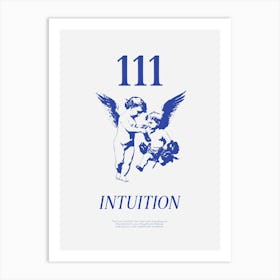 Angel Numbers 111 Intuition Art Print