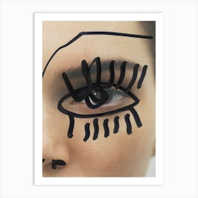 Kendall Black Eye Art Print