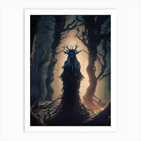 Dark Forest Princess Art Print