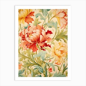 Floral Wallpaper 134 Art Print